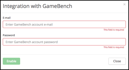 GameBench integration