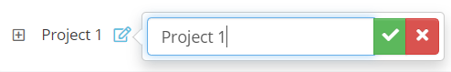 Renaming a project