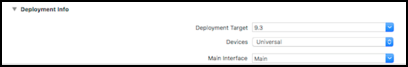 Deployment info