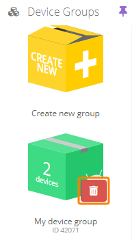 Deleting a device group