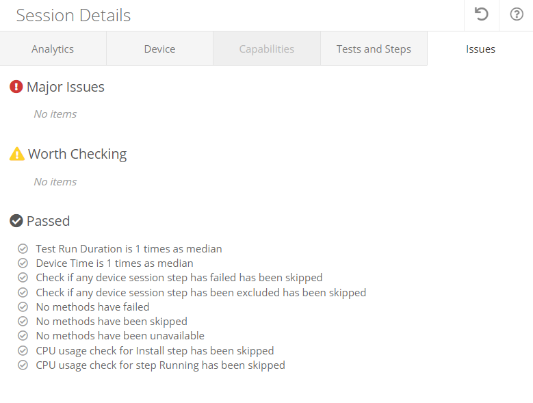 Issues tab