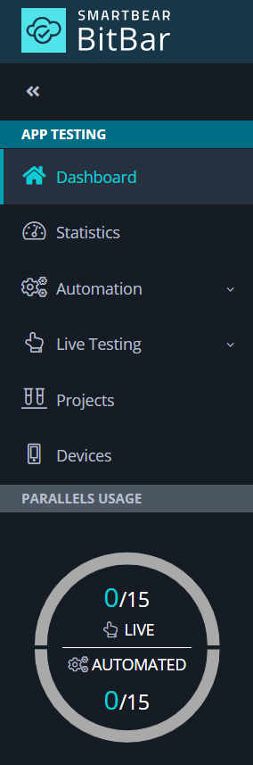 BitBar Left Navigation Menu