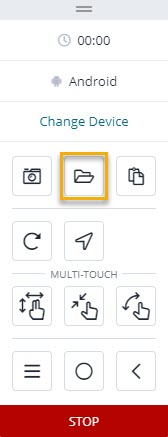 Uploading a file