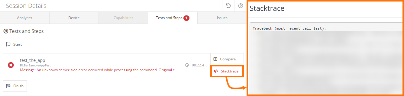 Stacktrace