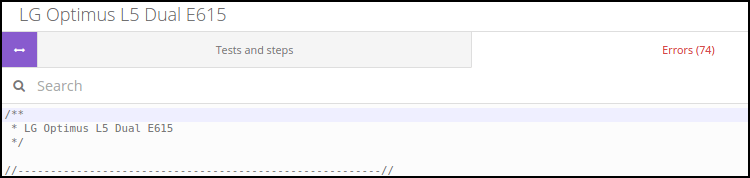 Expanded errors