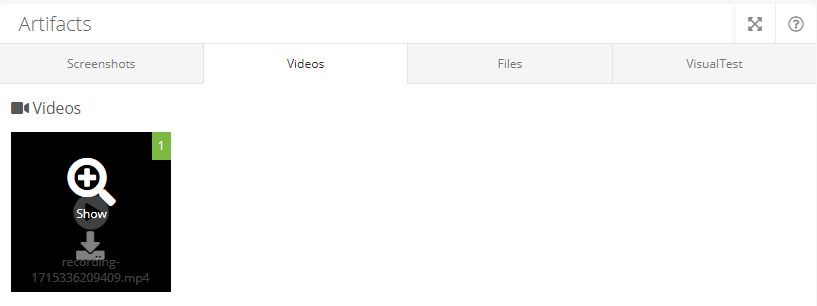 Artifacts: Videos