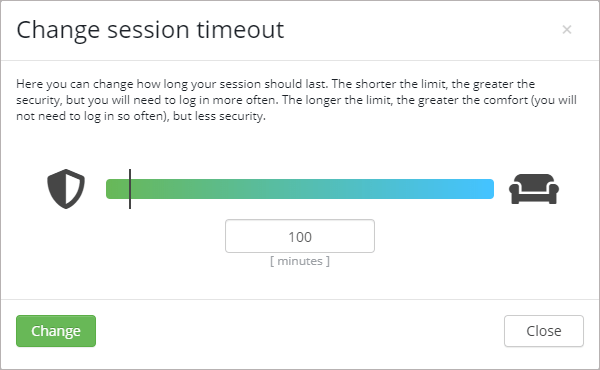 Session timeout