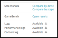 GameBench results