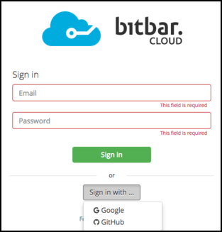 Sign in with GitHub