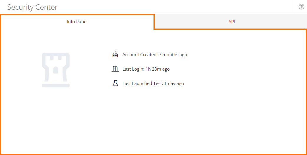 Account info panel