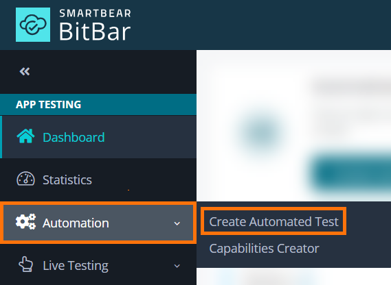 Creating an automated test from Automation