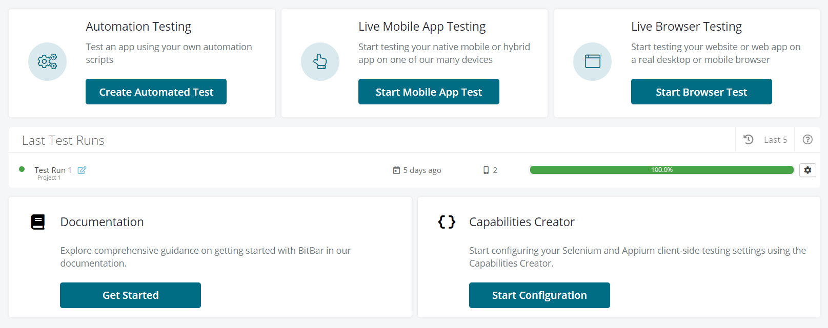 BitBar Dashboard