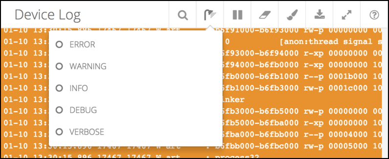 Log filtering